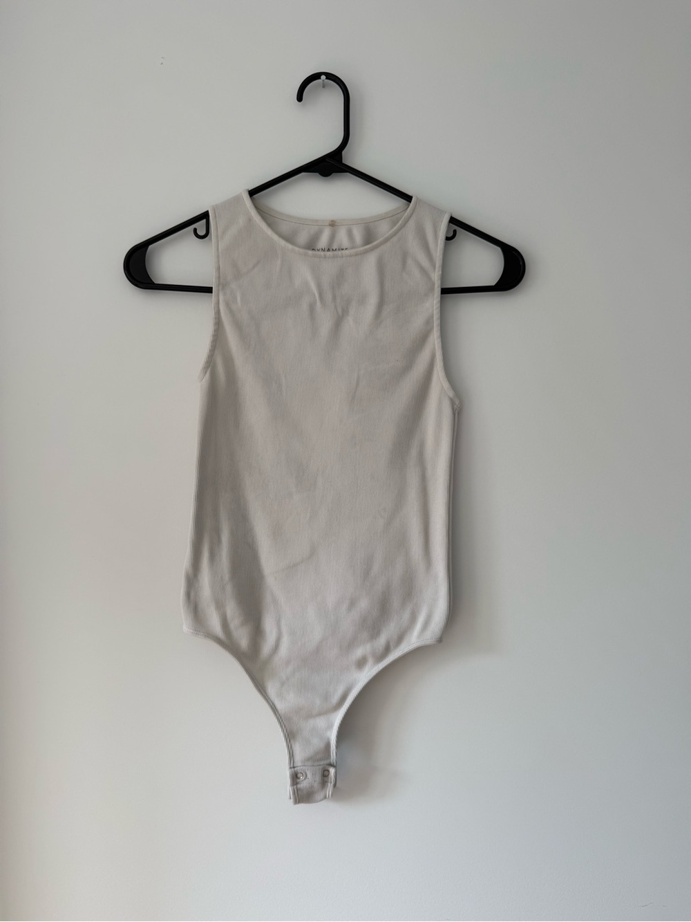 Dynamite White Tank Top Bodysuit